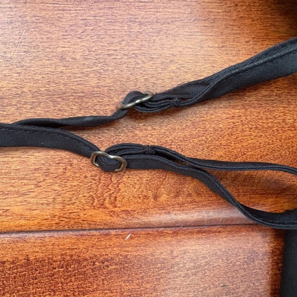 Victoria's Secret Black Satin Cami Slip Nightgown L - Picture 6 of 8